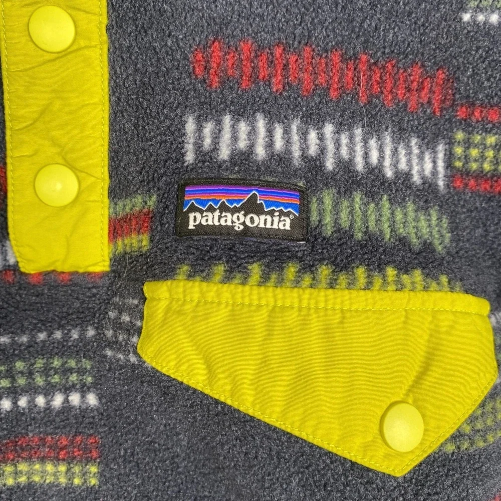 PATAGONIA Synchilla Snap-T Fleece Jacket Style 65572 AOP Medium 10 Reg